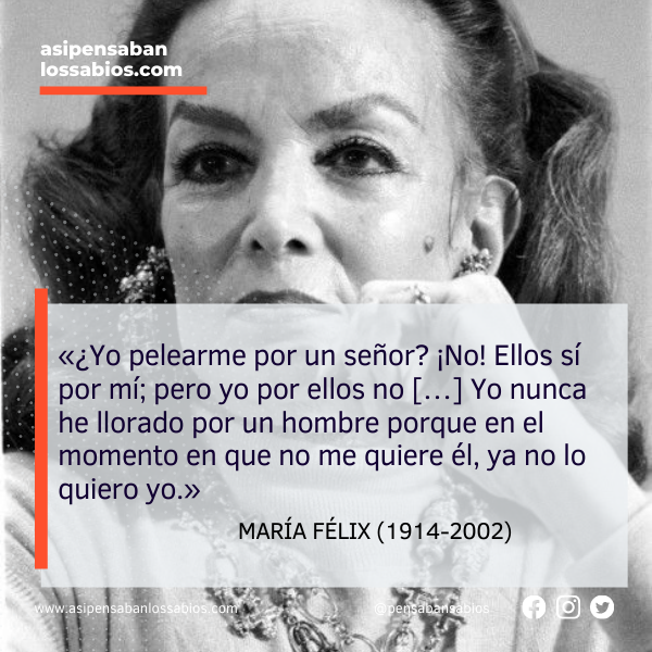 Las mejores frases y reflexiones de María Félix -